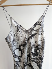 Dont Ask Amanda Black & White Snake Print Dress - M