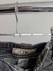 Urban Outfitters Vintage Remade Recycled Grey Denim Skirt By Ymi - S
