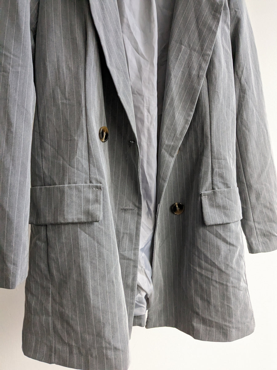 boohoo Grey Thin Blazer - AU 10