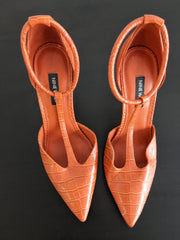 Nine West Orange Heels - 7M