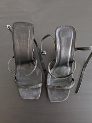 Meshki Black Diamante Heels - 37