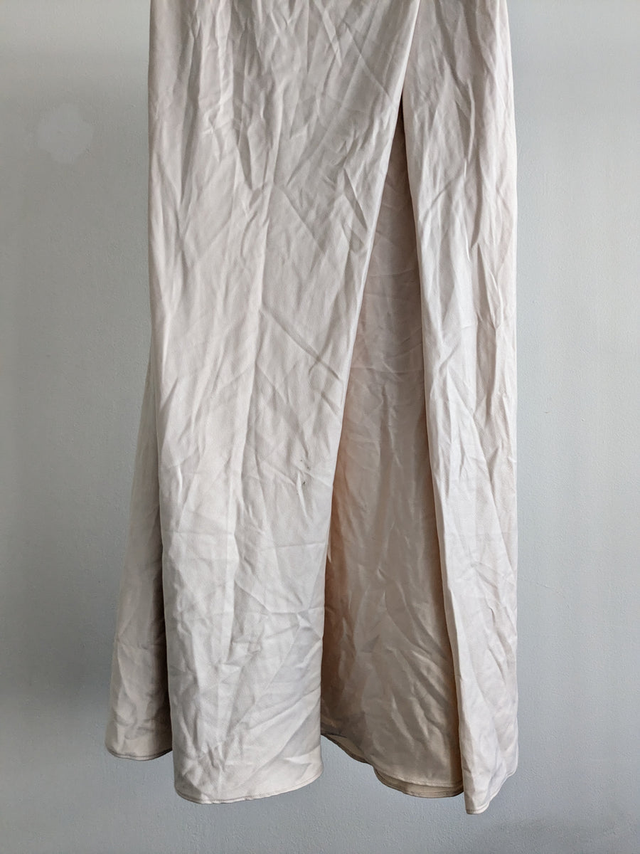 House of CB Champagne Backless Maxi Dress - XS