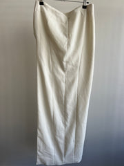 House of CB White High Slit Skirt - S