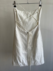 Manning Cartell White Faux Leather Mini Dress - AU 6