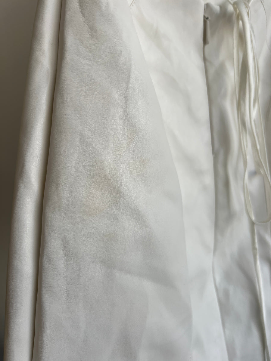 Manning Cartell White Faux Leather Mini Dress - AU 6