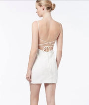 Manning Cartell White Faux Leather Mini Dress - AU 6