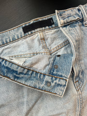 Alexander Wang denim side zipper mini skirt - 27
