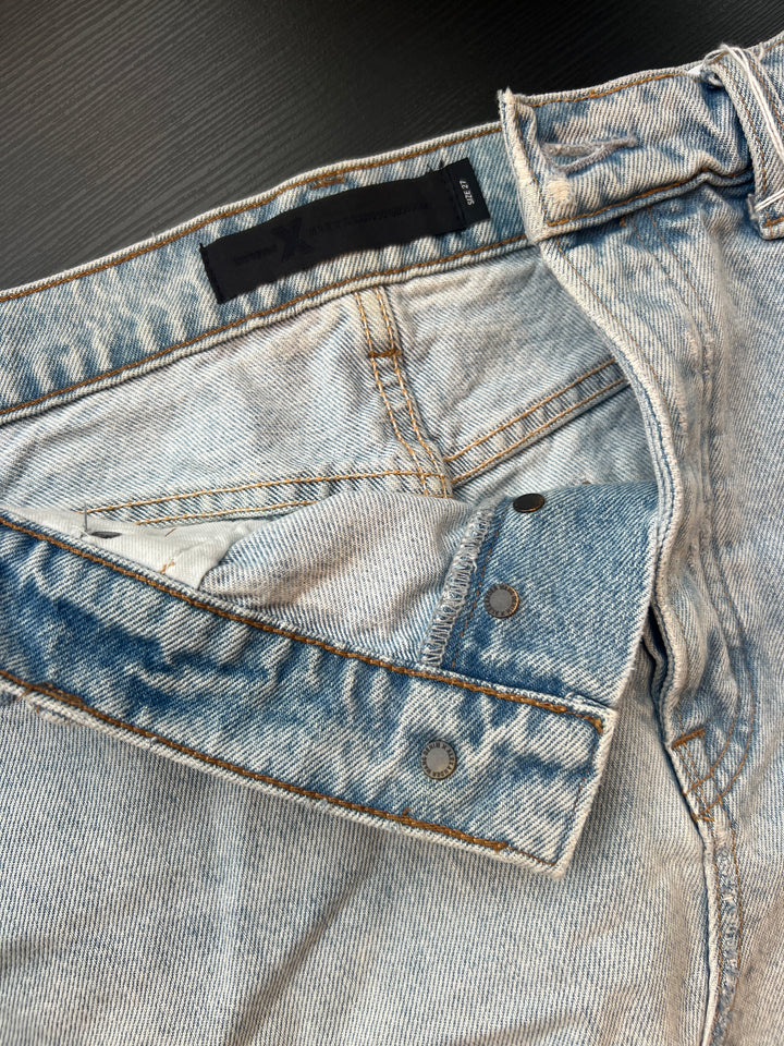 Alexander Wang denim side zipper mini skirt - 27