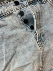 Alexander Wang denim side zipper mini skirt - 27