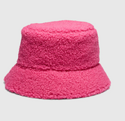 cherrichella Pink Shearling Brooklyn Bucket Hat