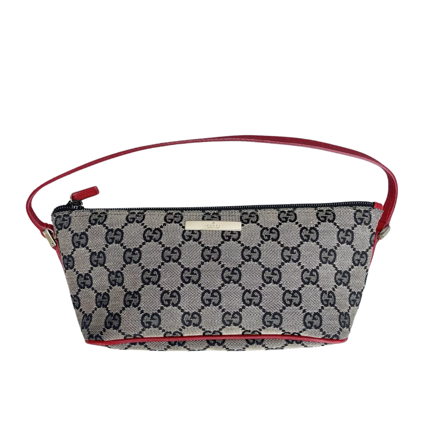 Gucci GG Logo Red Pochette Bag