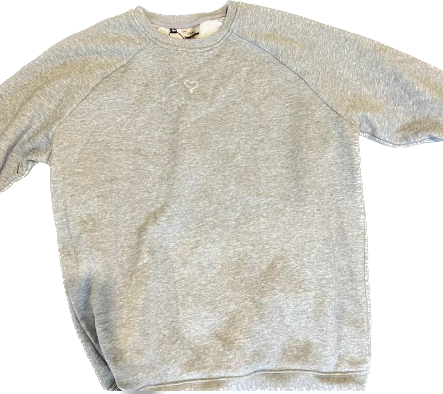Muscle Nation x Rachel Dillon grey crew neck jumper - XS