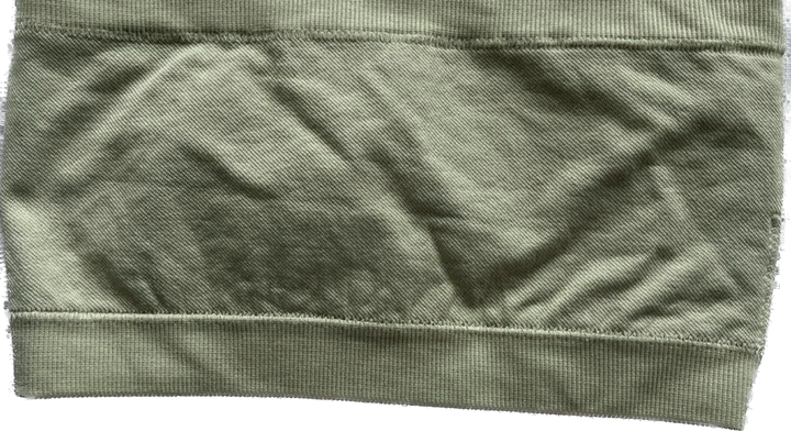 CSB x Isabelle Mathers Crop Shop Boutique olive green top - XS