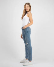 Anine Bing Gabe indigo mid-rise skinny jeans - 24”