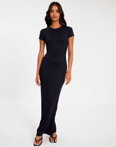 Glassons black tee skims inspired maxi dress - XS –