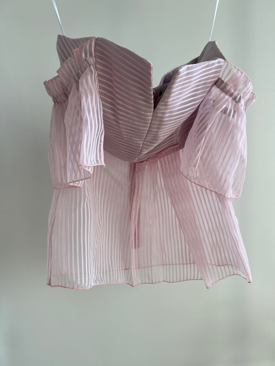 Alice McCall Pastel Mesh Top - Size S