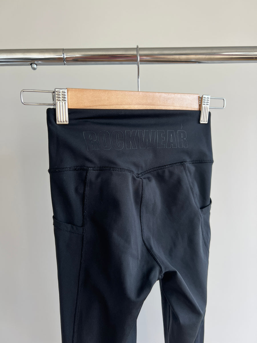 ROCKWEAR Black And Purple Leggings - AU 6