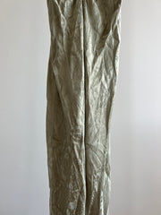 Shona Joy Olive Green Paisley Reflective Print Maxi Dress - AU 8