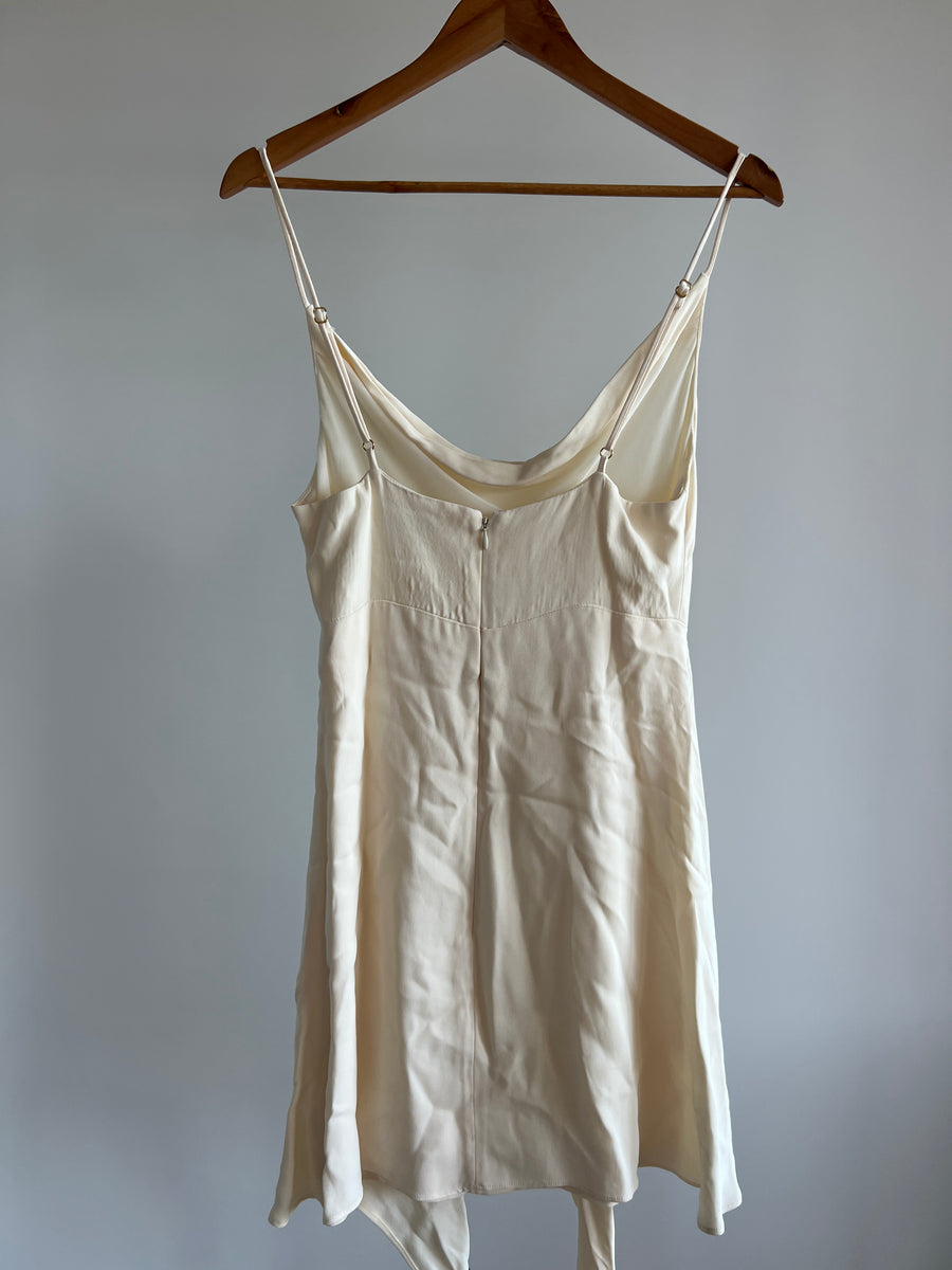 Shona Joy Champaigne Mini Bowtie Mini Dress - AU 10