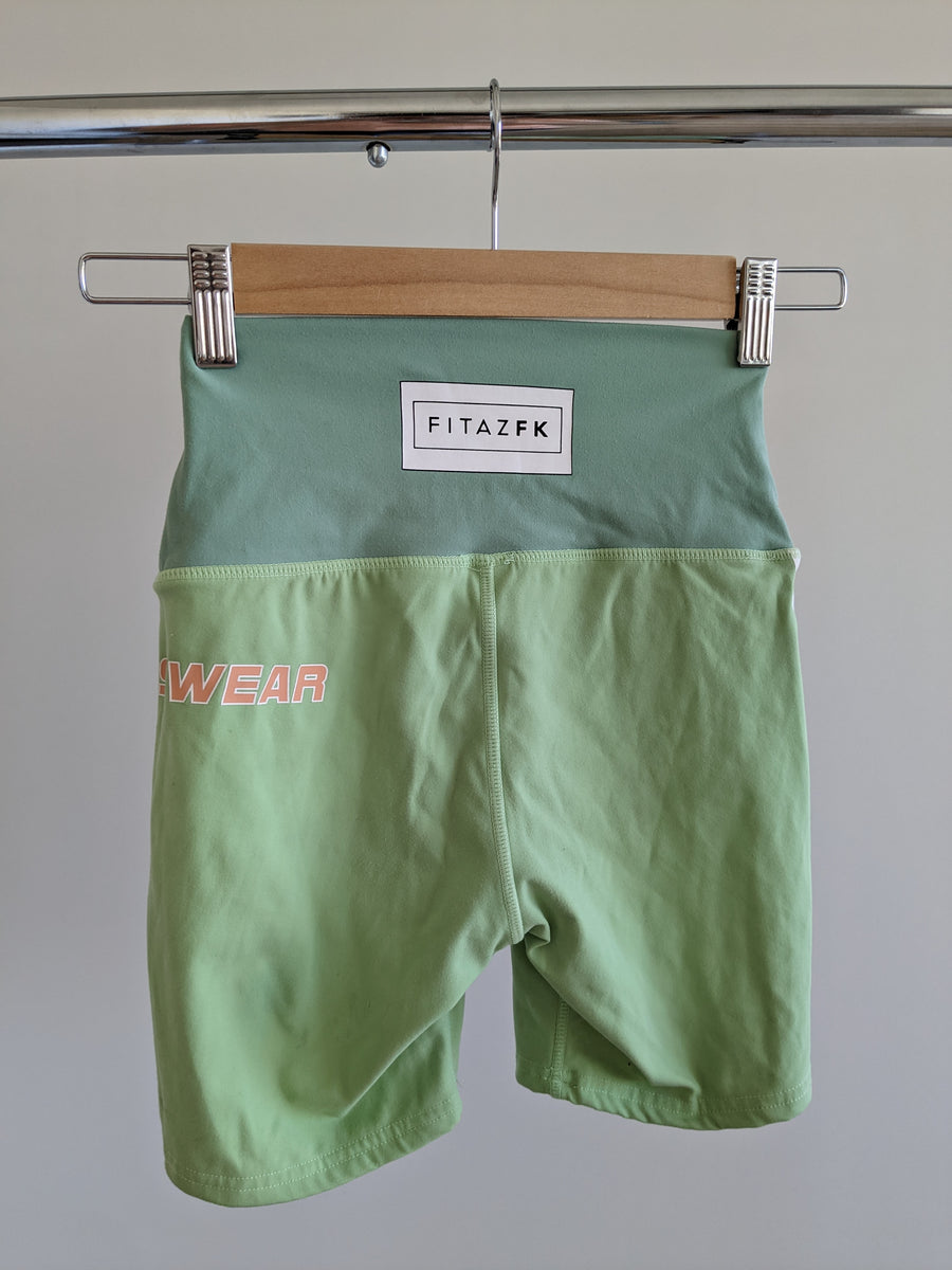 FITAZFK Light Green Legging Shorts - XS
