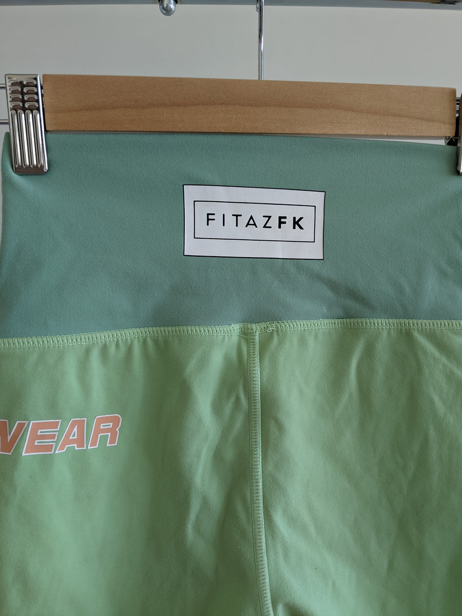 FITAZFK Light Green Legging Shorts - XS