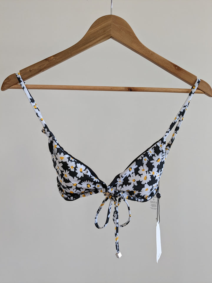 Sonya Black Midnight Daisy Bikini Top and Bottoms Set - AU 6/8
