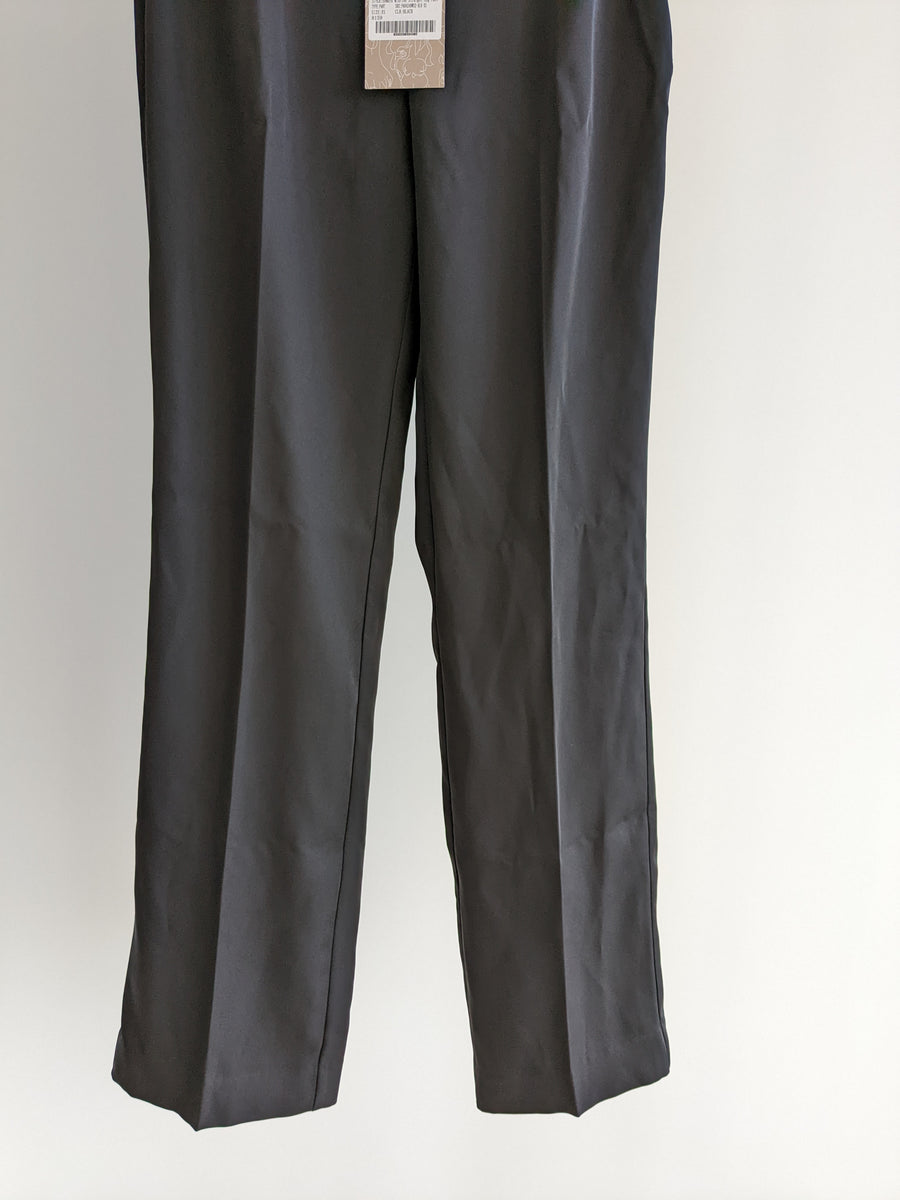 Meshki Black Semara Midrise Straight Leg Pants - XS