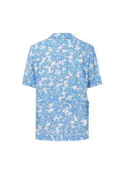 Mo&Co. Blue Floral Print Single Breast Blazer - S