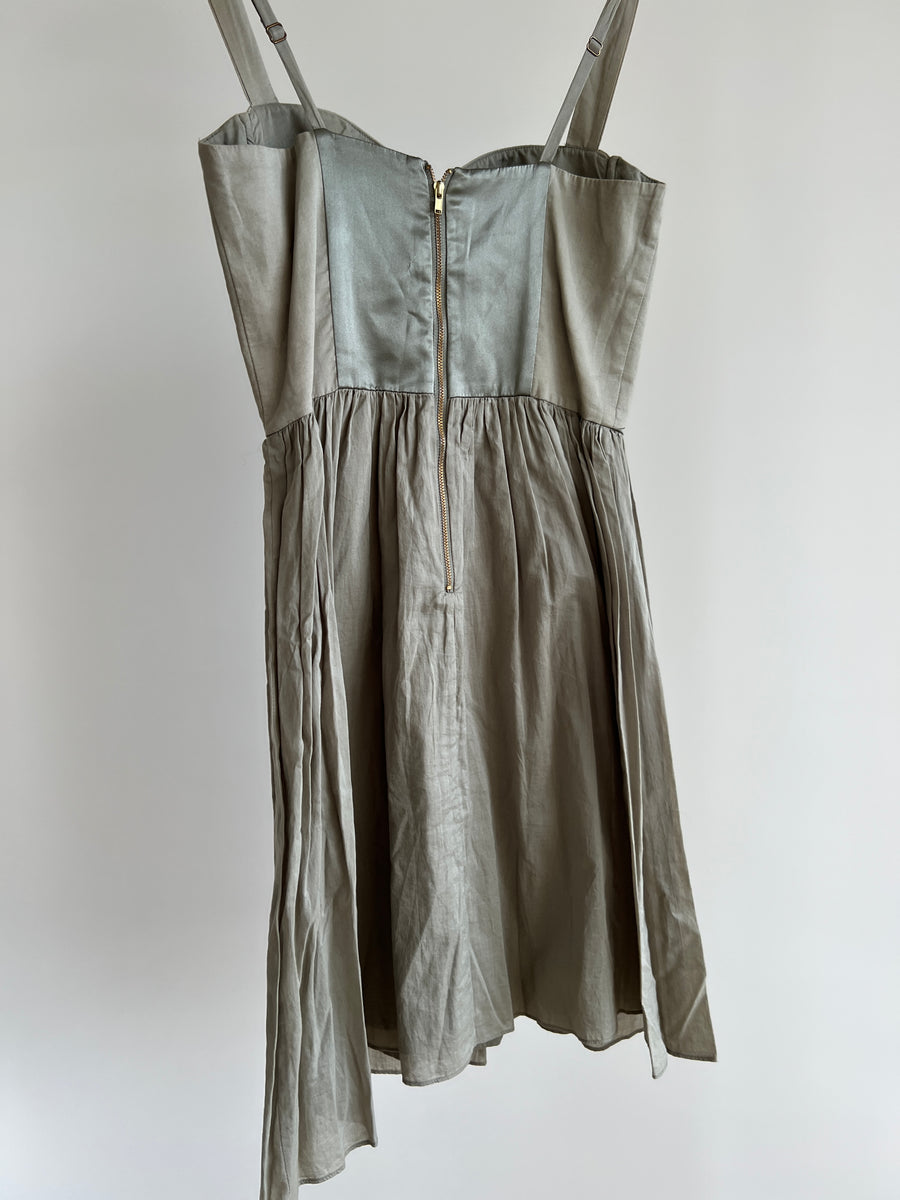 Guess by Marciano 1990s vintage y2k light military green dress - Size 0