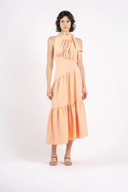 One Fell Swoop Peach Single Strap Dress - Size 8