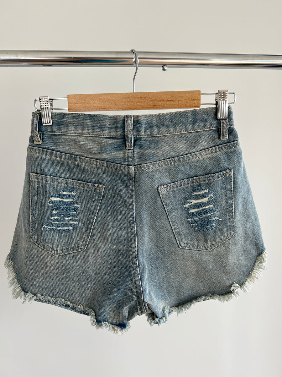 Minkpink x Revolve Denim Shorts - Size S