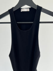 Kookai Black Ribbed Maxi Dress - Kookai 1/AU 10