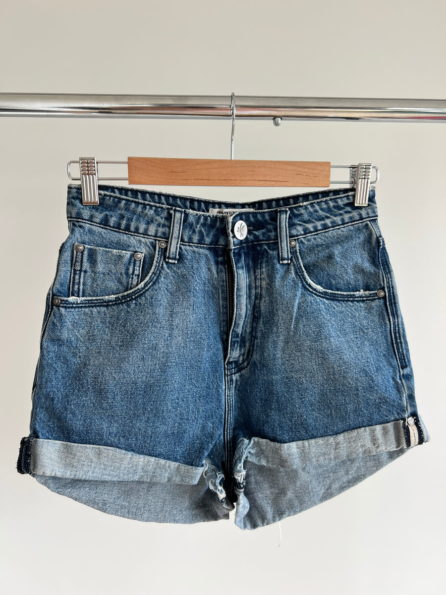 One X Teaspoon Blue Denim Mini Shorts - 26