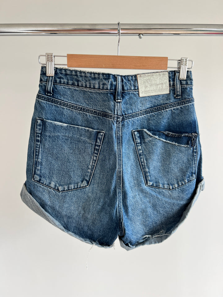 One X Teaspoon Blue Denim Mini Shorts - 26