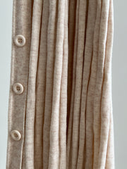 Michael Costello x Revolve Soft Pink Side Button Ribbed Maxi Dress - XXS