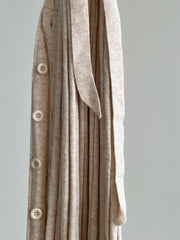 Michael Costello x Revolve Soft Pink Side Button Ribbed Maxi Dress - XXS