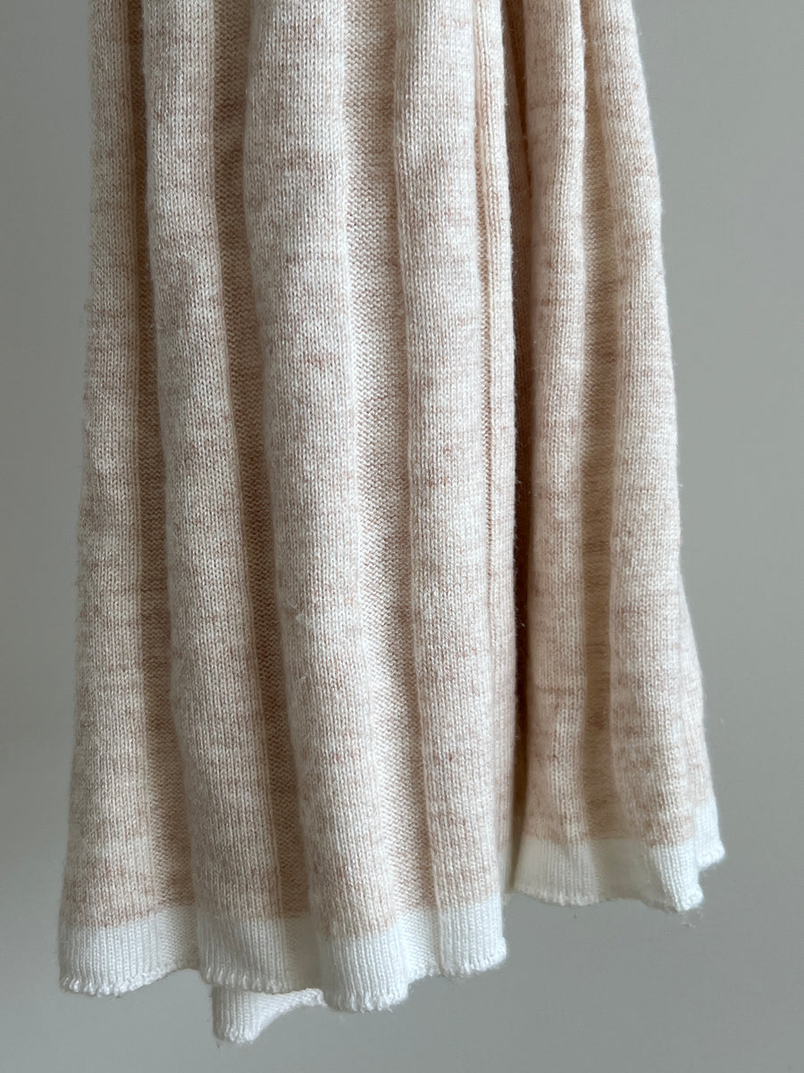 Michael Costello x Revolve Soft Pink Side Button Ribbed Maxi Dress - XXS
