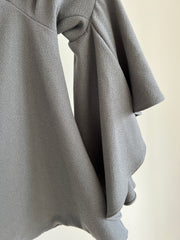 Backstage Grey Off Shoulder Blouse - Size XXS