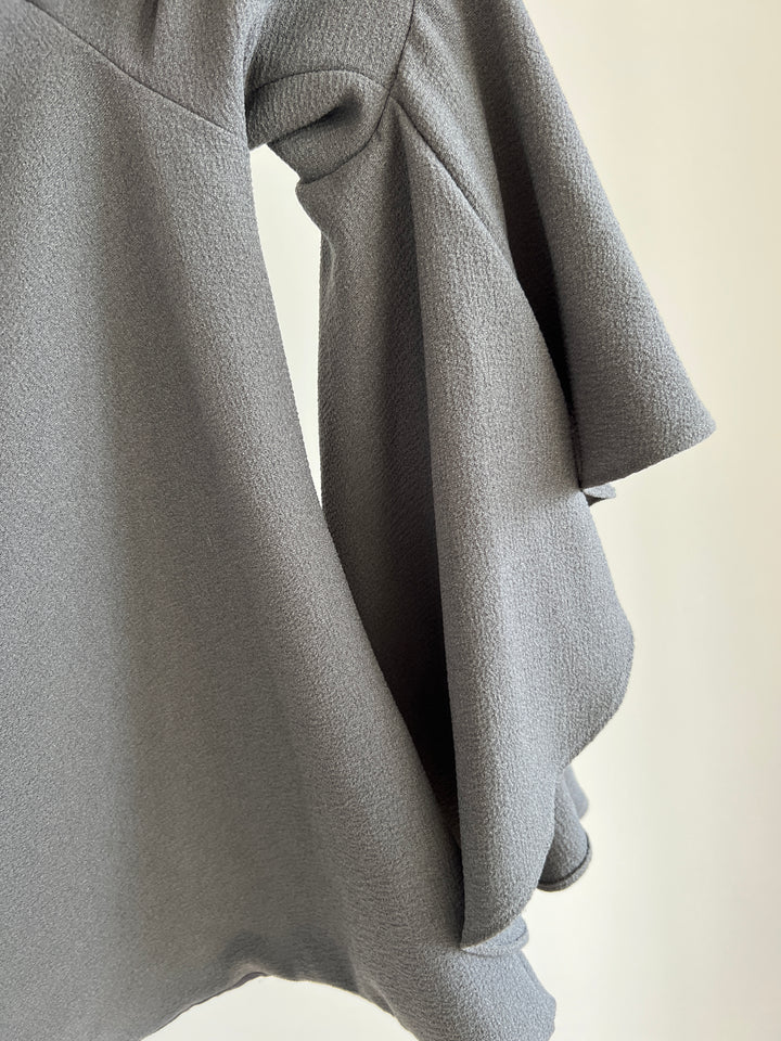 Backstage Grey Off Shoulder Blouse - Size XXS