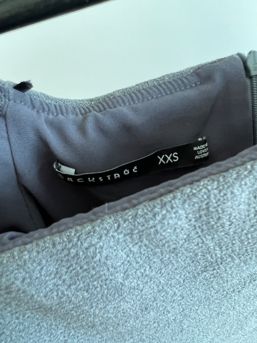 Backstage Grey Off Shoulder Blouse - Size XXS