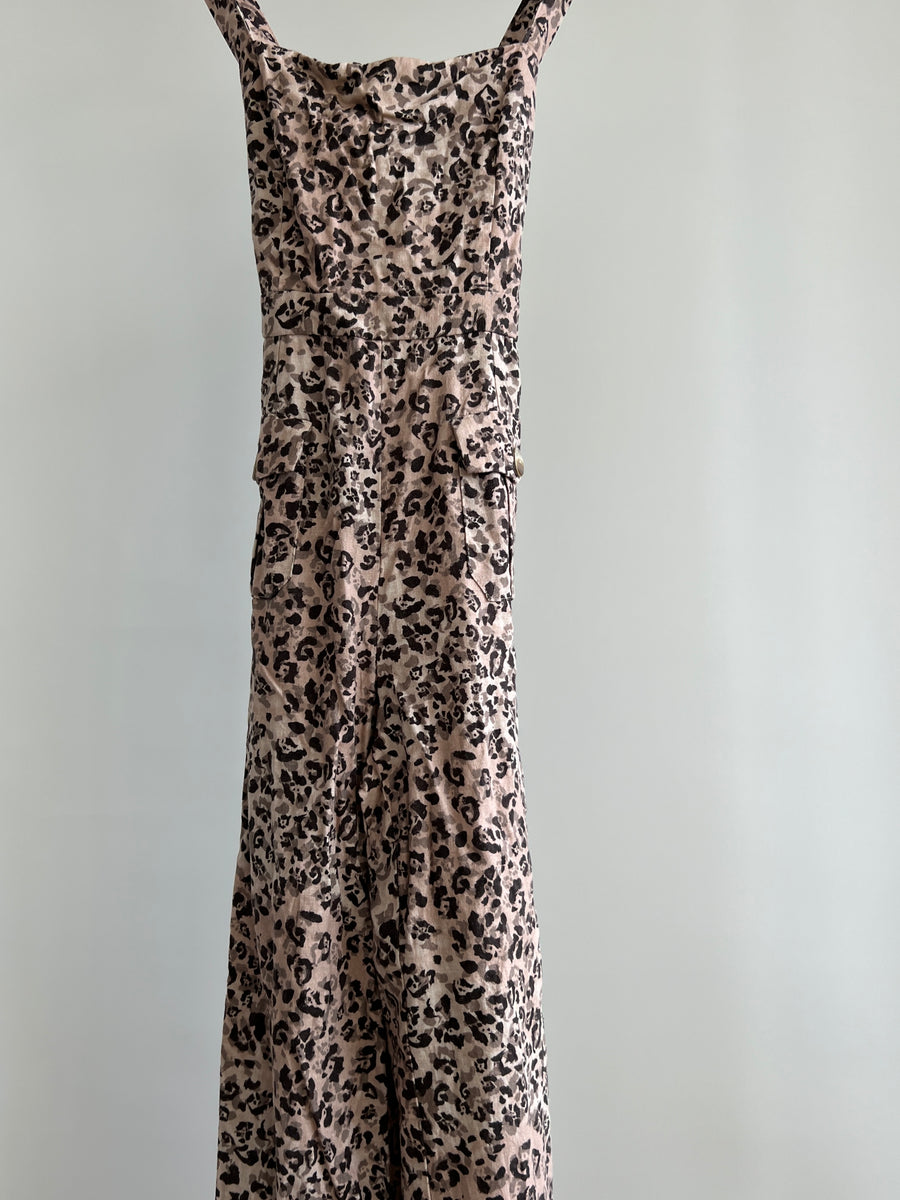 Pasduchas Tiger Print Jumpsuit - Size AU 8