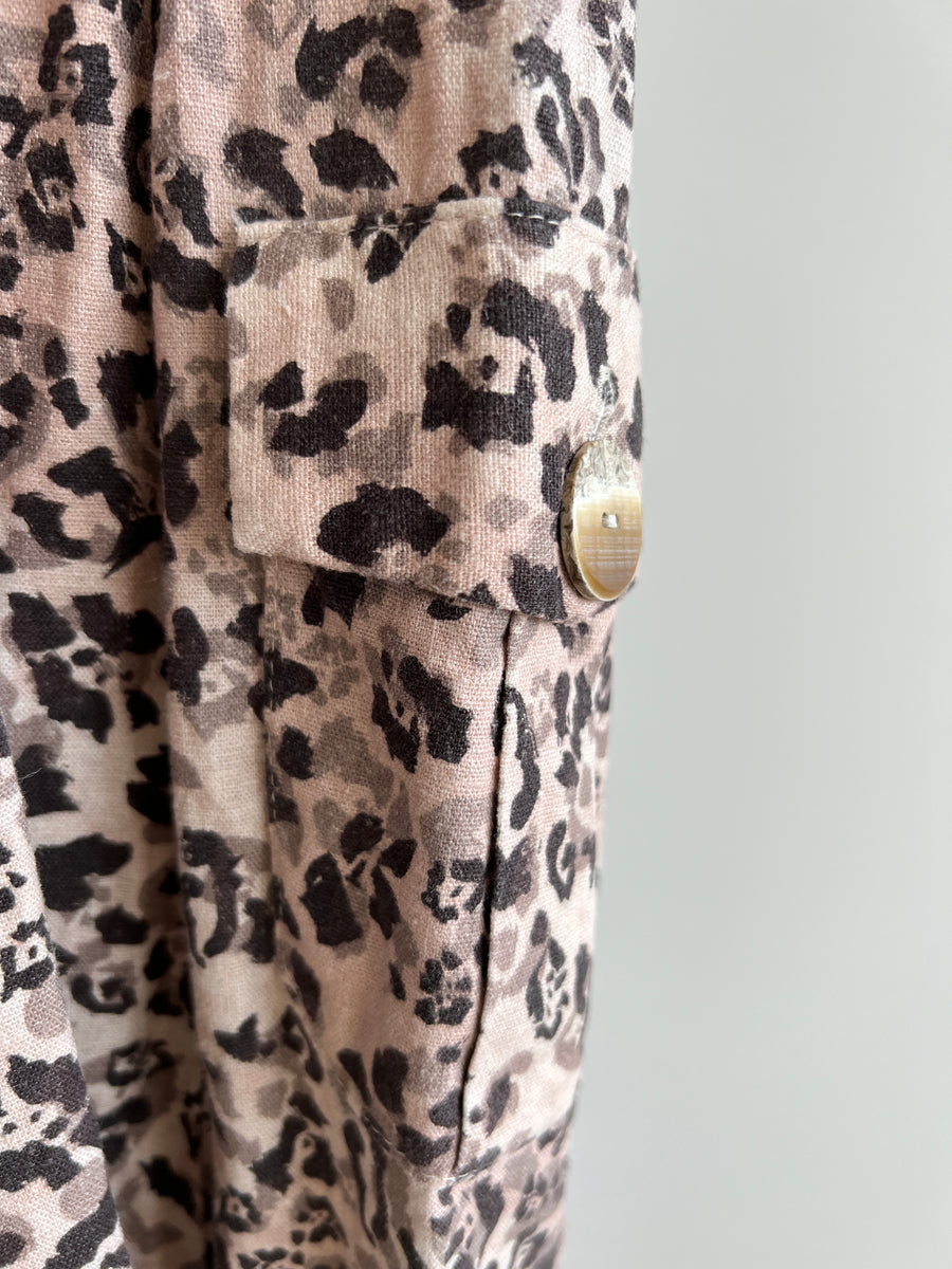 Pasduchas Tiger Print Jumpsuit - Size AU 8