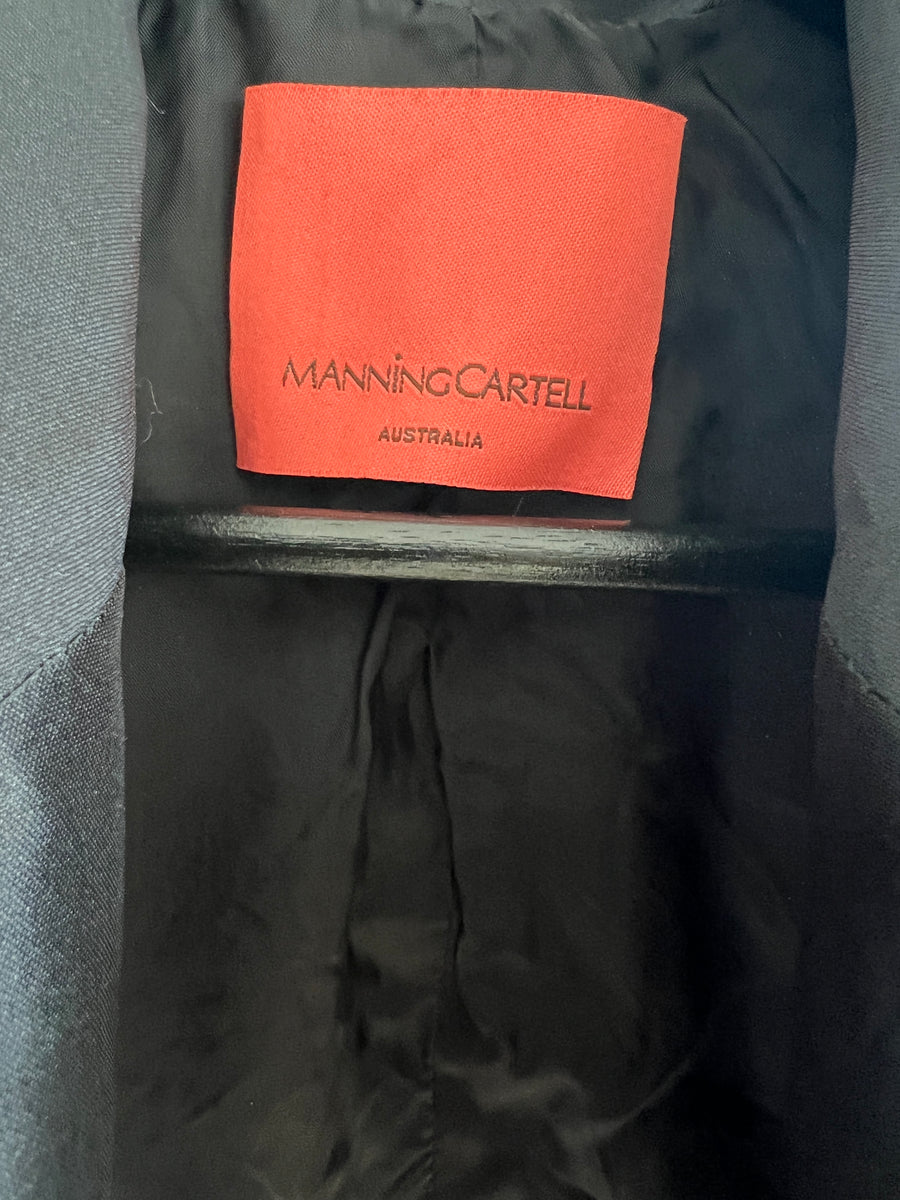 Manning Cartell Exclusive Sample Black Crop Blazer with Belt - S/XS