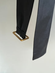 Manning Cartell Exclusive Sample Black Crop Blazer with Belt - S/XS