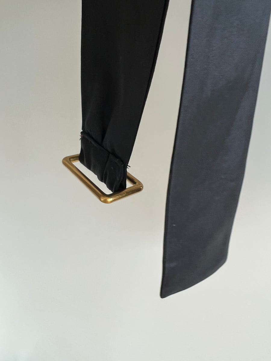 Manning Cartell Exclusive Sample Black Crop Blazer with Belt - S/XS