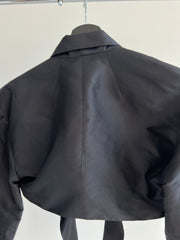 Manning Cartell Exclusive Sample Black Crop Blazer with Belt - S/XS