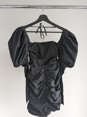 Club London Black Puff Sleeve Corset Mini Dress - AU 6