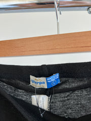 sherpa Black Knit 100% Merino Leggings - L