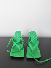 Public Desire Lime Green Heels - US 5