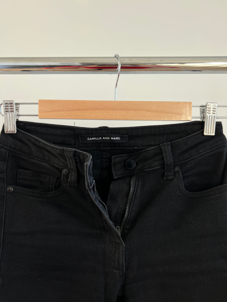 Camilla and Marc Black Ripped Jeans - Size 24
